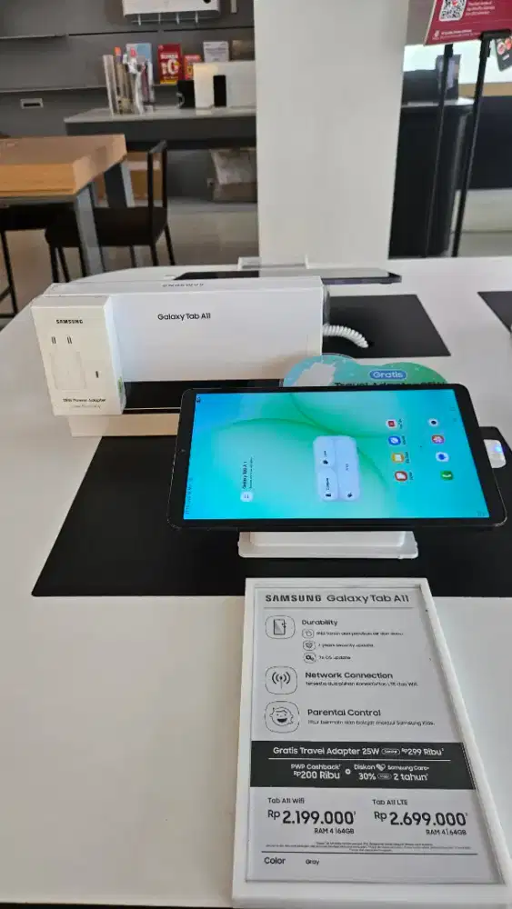 Samsung TAB A11 2026 (COD Free Ongkir & Kredit mulai 200rbuan/Bulan)
