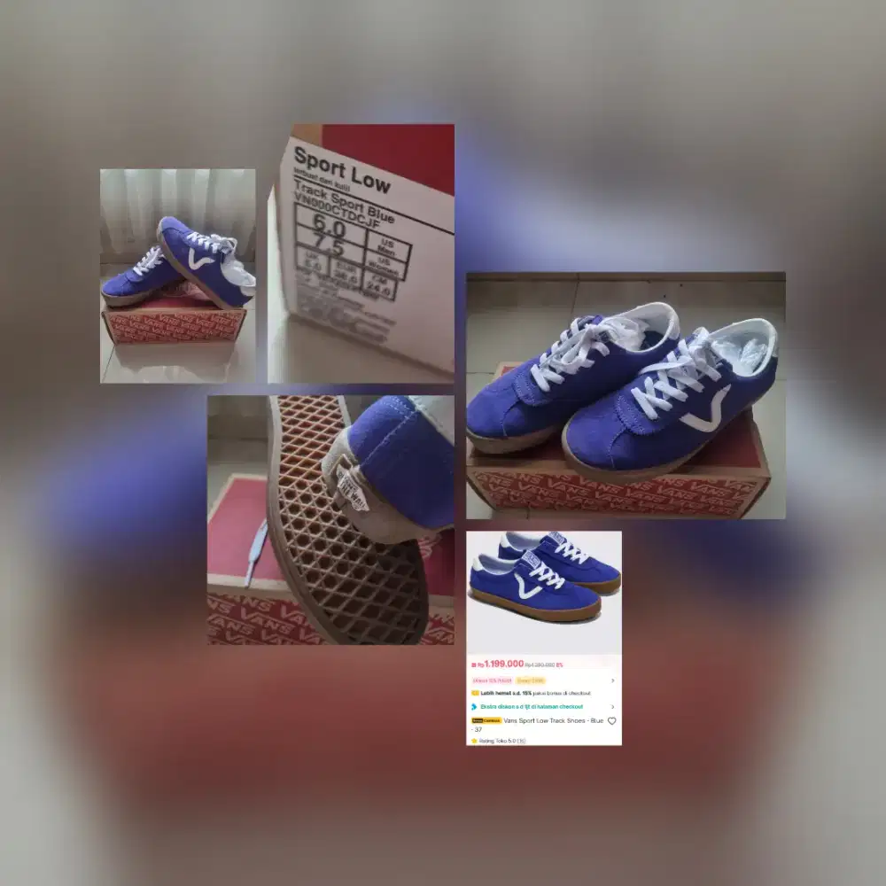 Track sport blue vans