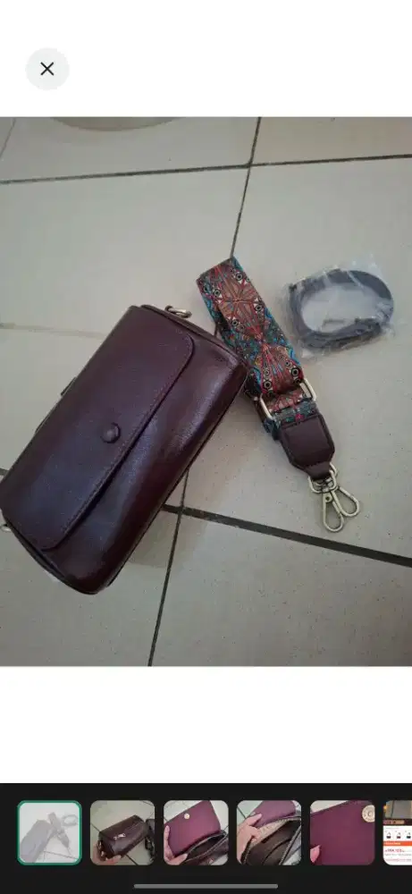 Tas Wanita Sling Bag Kulit Asli