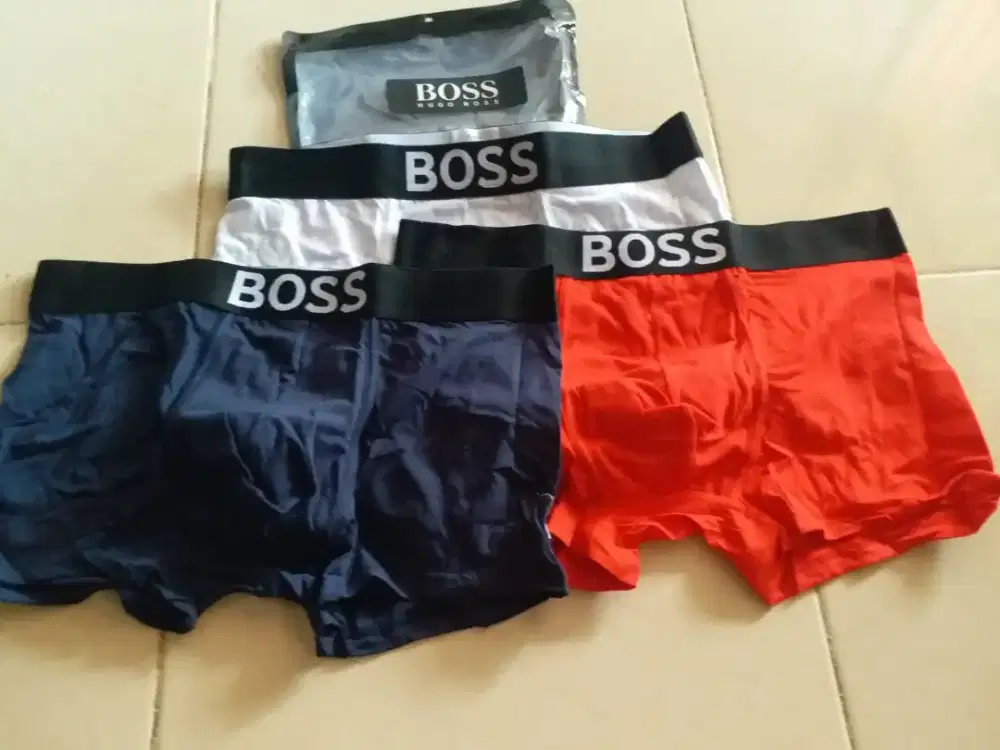 Boxer BOSS Original Size XL Baru isi 3pcs