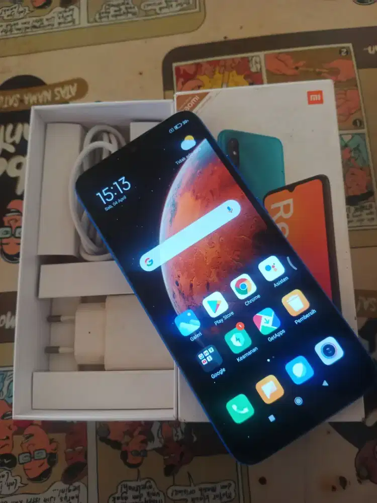 Redmi 9A RAM 3/32 kondisi mulus enak di pandang
