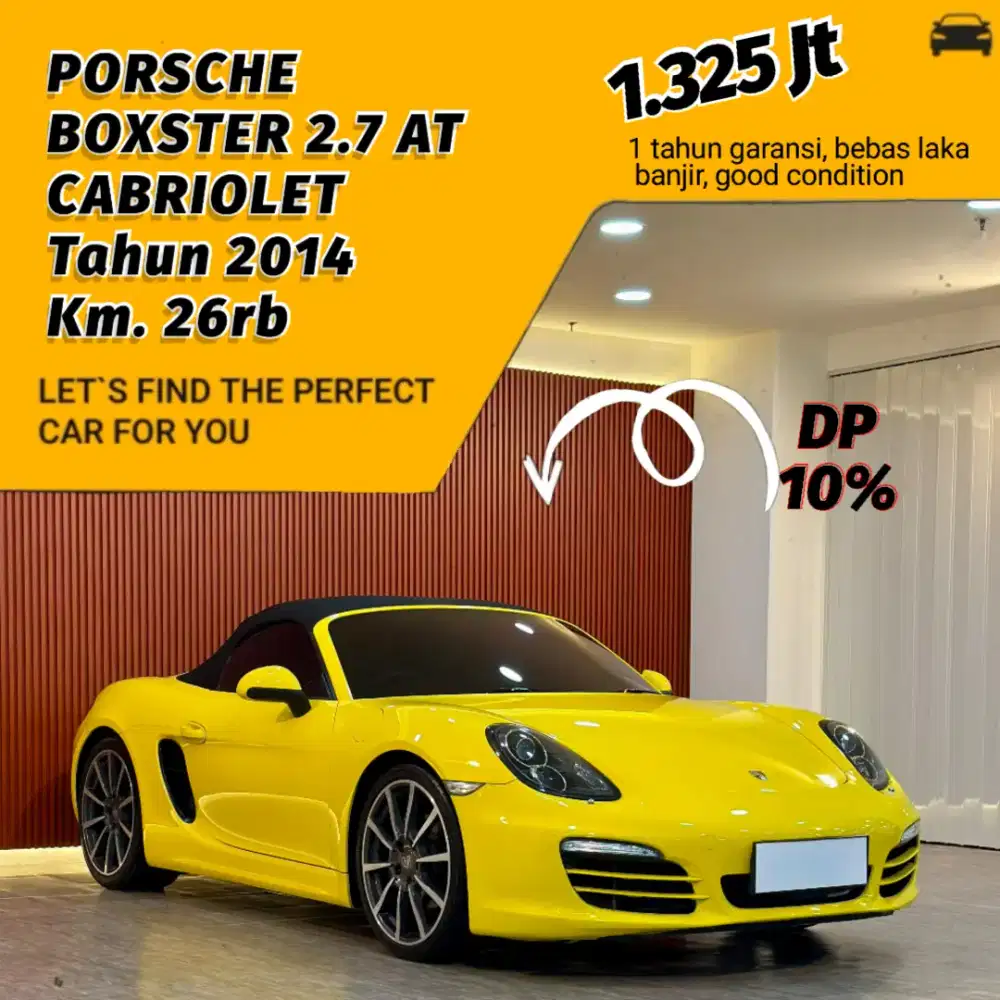 Porsche Boxster Cabriolet 2.7 PDK AT Tahun 2014