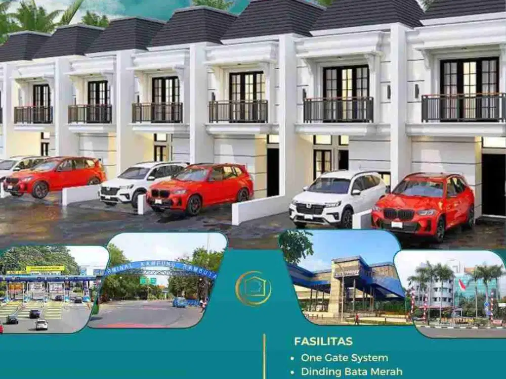Rumah Baru Siap Huni cluster di Ceger Cipayung Jakarta Timur dekat Taman Mini,jual