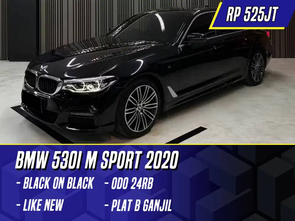 BMW 530i M Sport 2020 NIK 2019 Black Hitam 530 i MSport