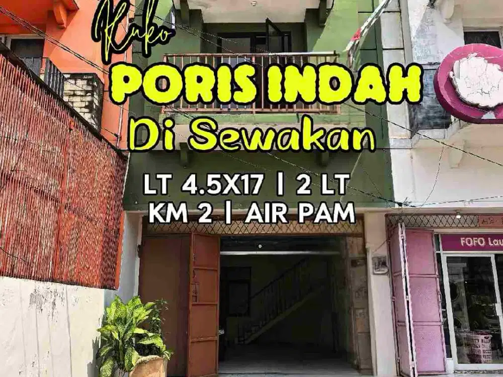 Wilson Disewakan ruko lokasi bagus di poris indah