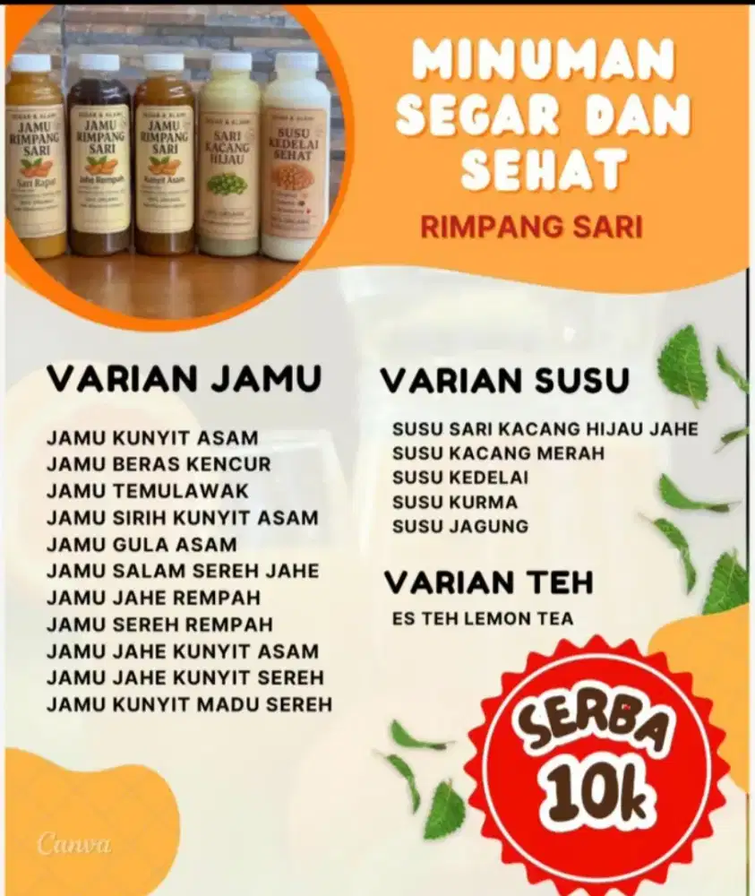 RIMPANG SARI -  MINUMAN PRESH & SEHAT