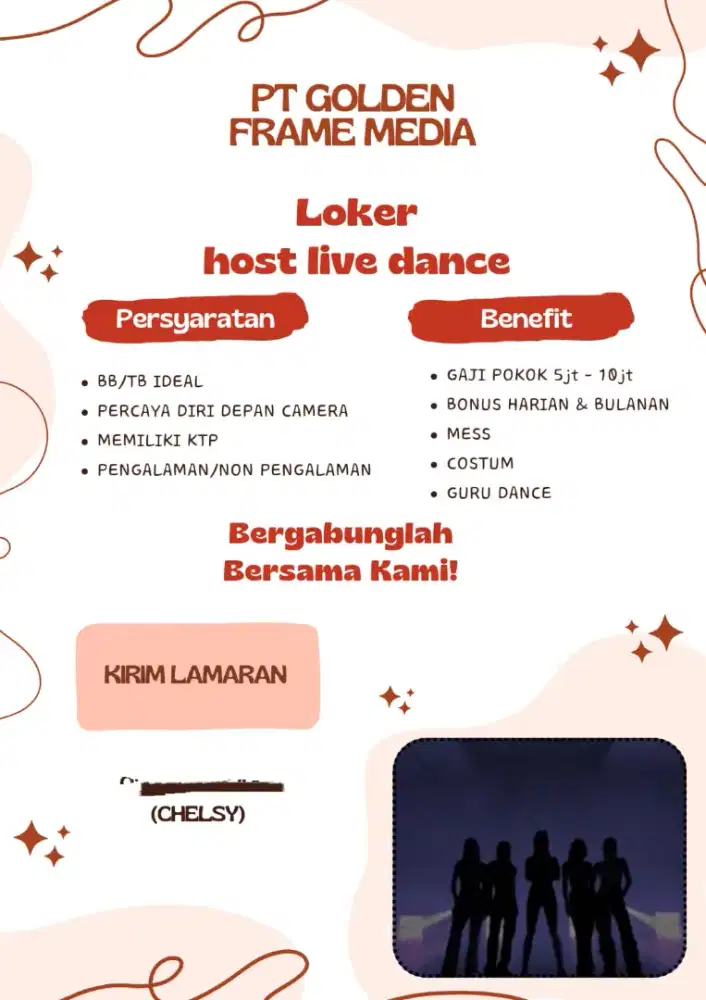 HOST LIVE DANCE CEWE