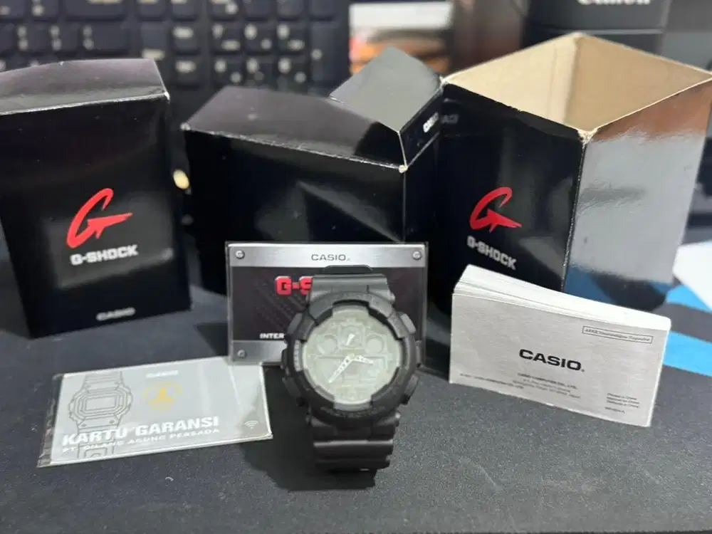 G Shock GA-100-1A1DR Original Second Fullset
