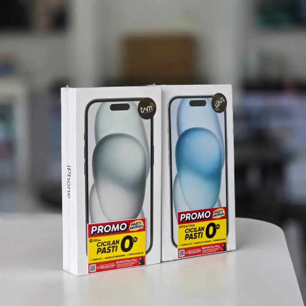 iPhone 15 128 segel bergaransi resmi iBox kredit bunga 0%