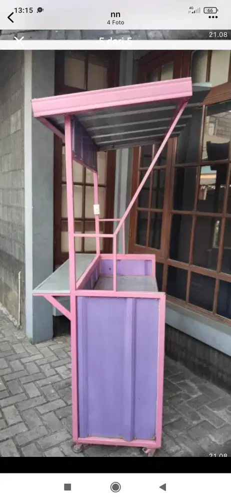 paket usaha booth container ukuran 110x50+atap+logo DAN Tenda 2x2