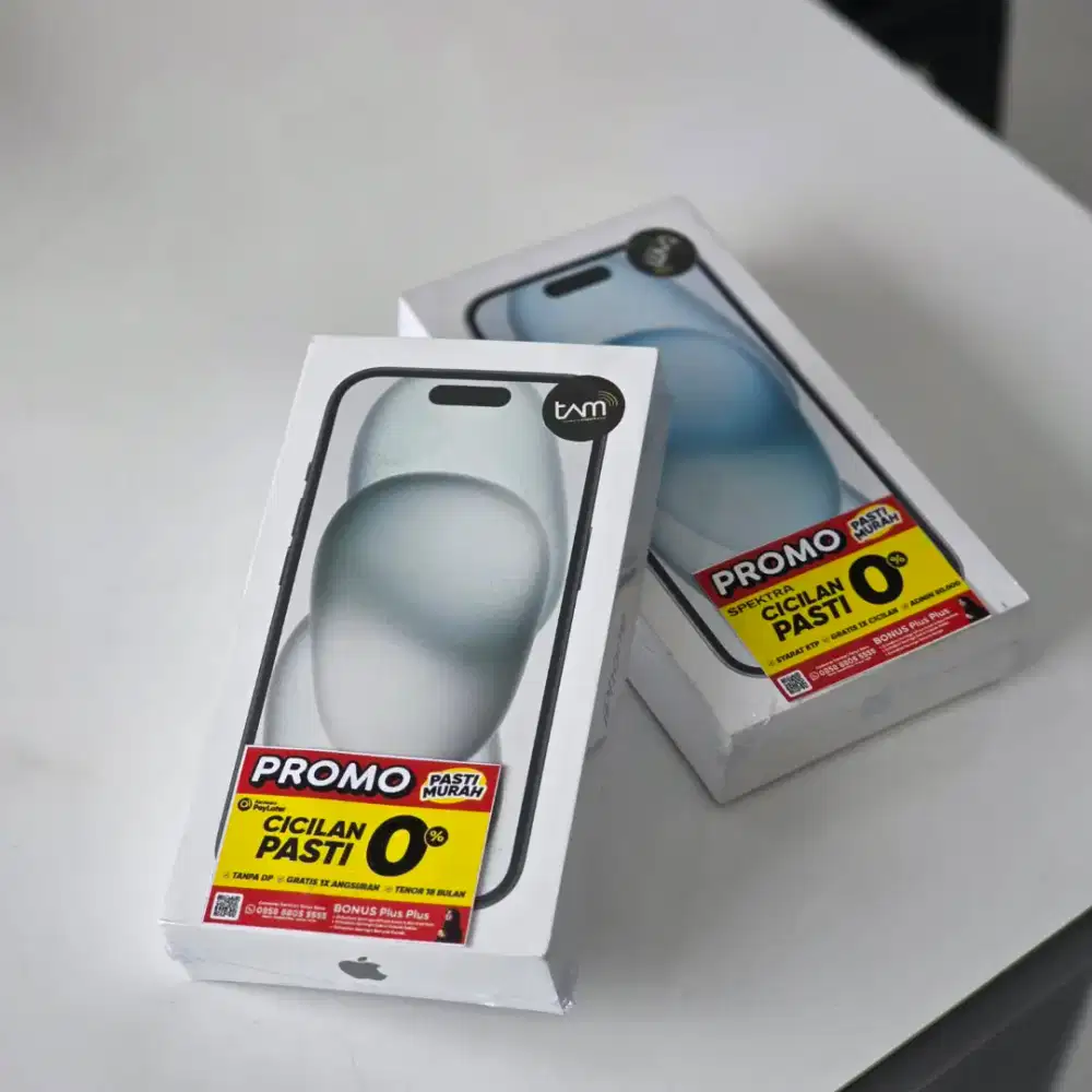 iPhone 15 128 segel bergaransi resmi iBox kredit bunga 0%
