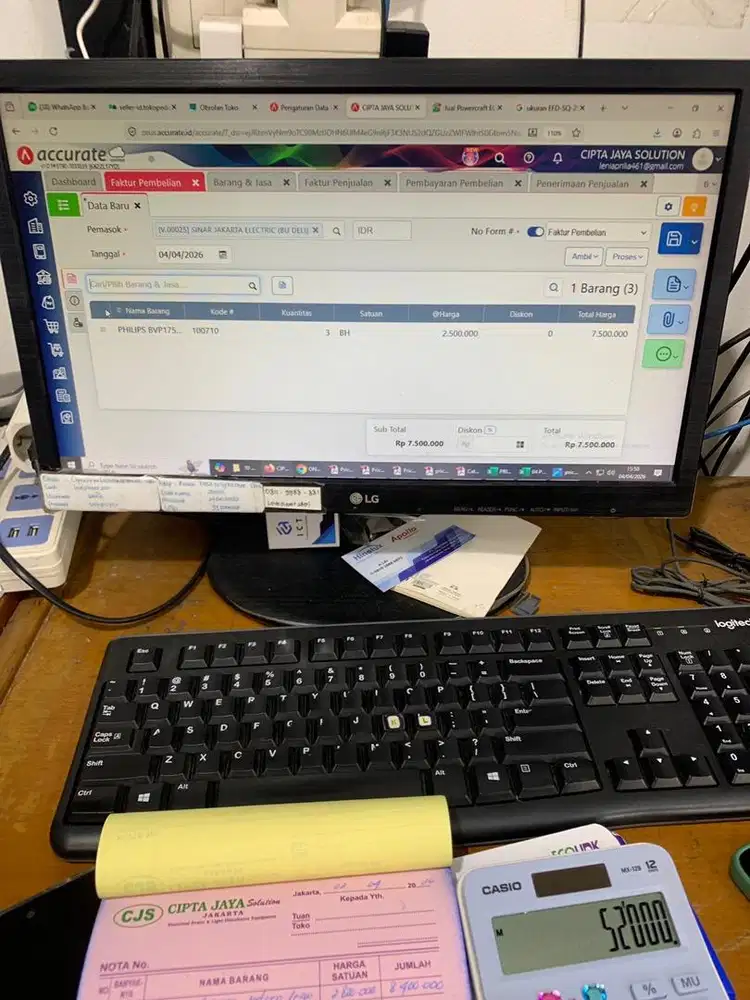 Dibutuhkan staff administrasi wanita