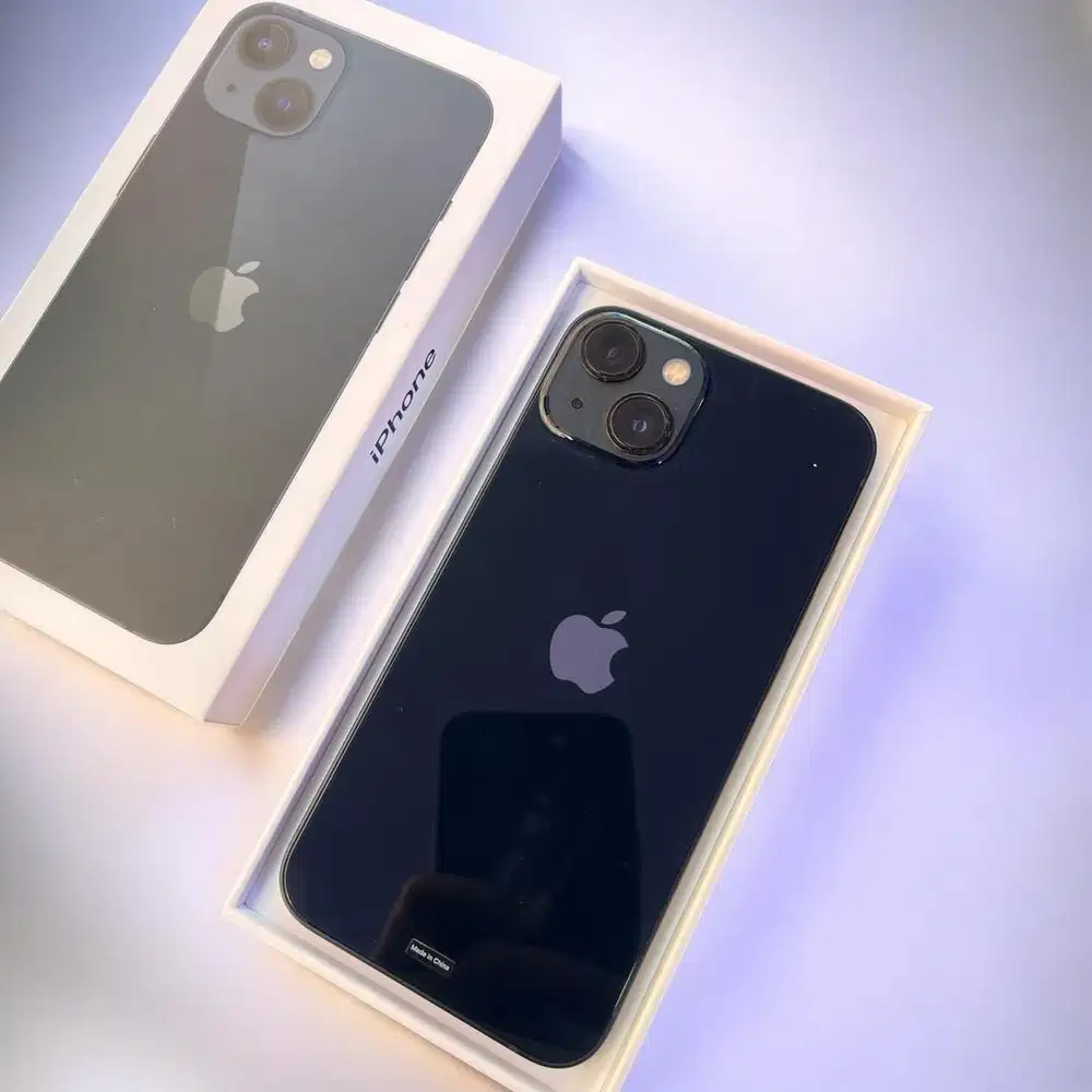 iphone 13 256gb BH94% iBox warna midnight