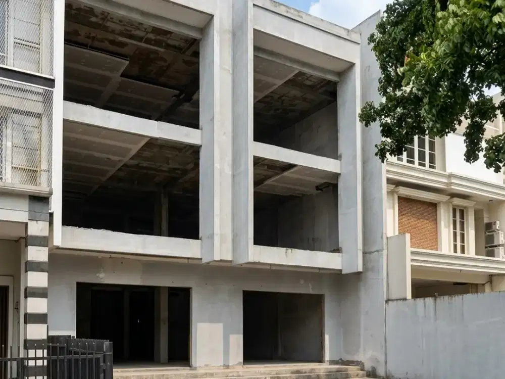 RUKO BINTARO 3.5 lantai JEJER 2 lebar 10 Hadap Raya BINTARO TANGERANG