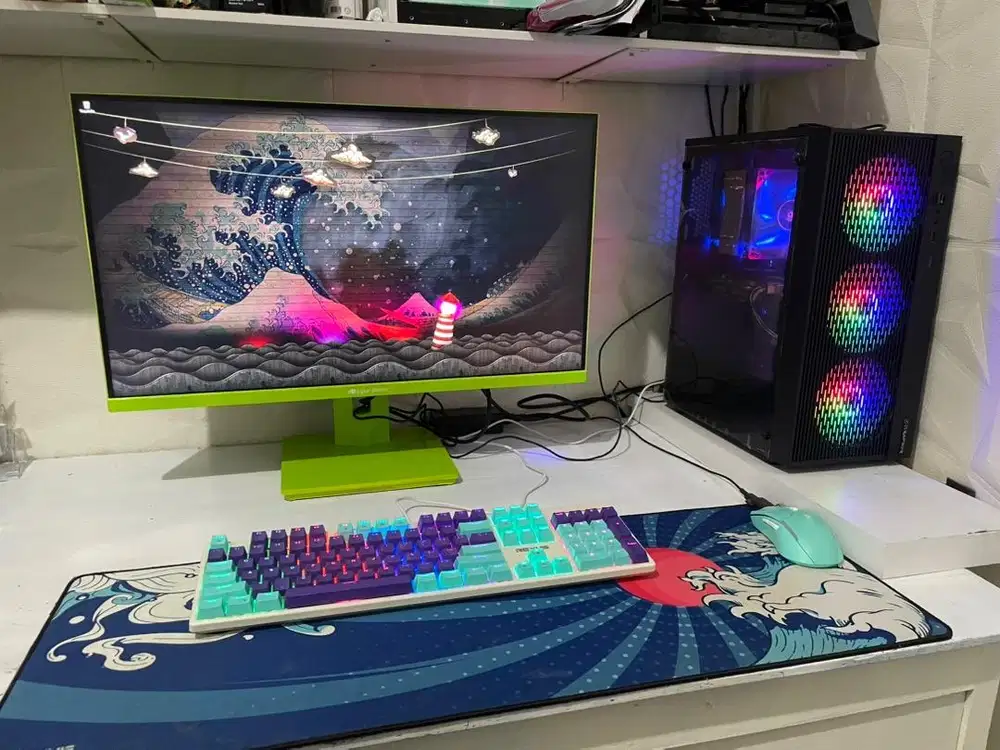 PC Gaming Fullset intel i7 8700 RTX 2060 6GB RAM 16GB DDR4