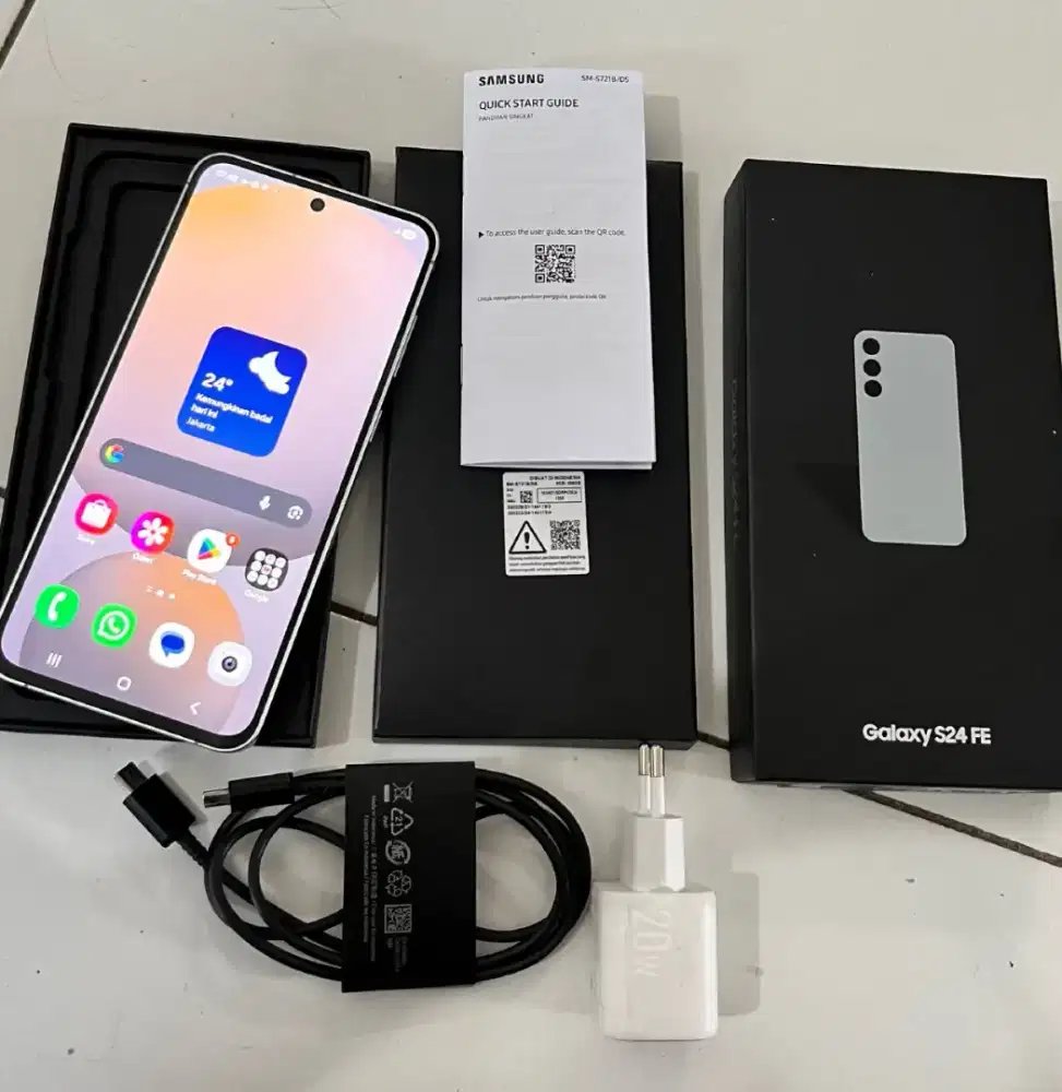 Samsung S24 Fe 8/256.Resmi sein fullset Masih Garansi