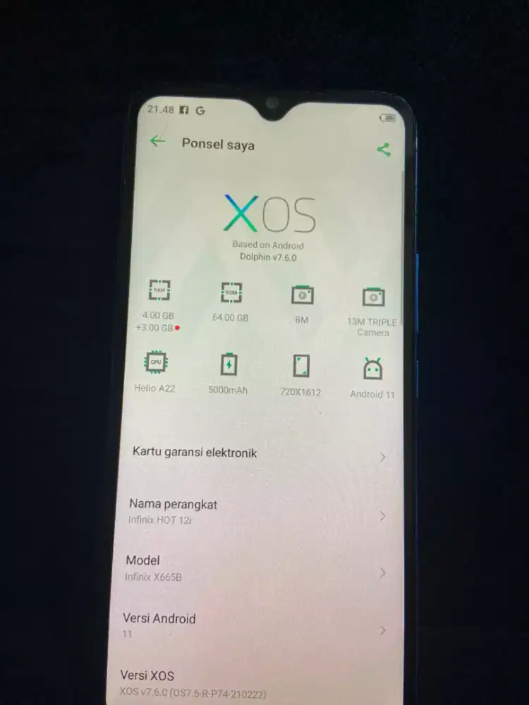 infinix hot 12i 4/64