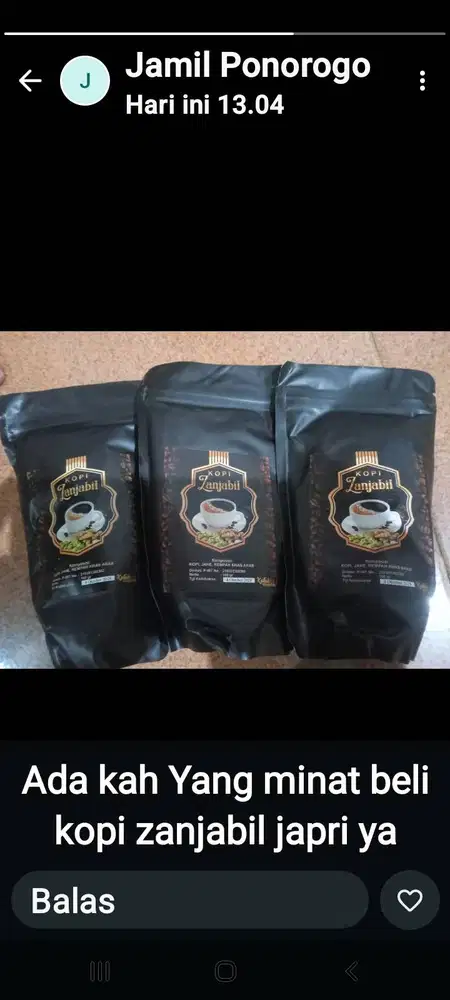 kopi zanzabil kopinya jahe