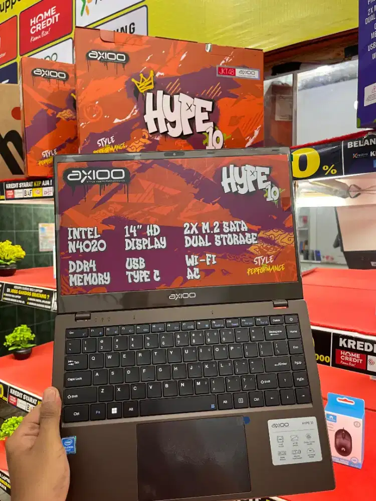 MONGGO LAPTOP BARU AXIOO HYPE COCOK BUAT ANAK SEKOLAH STORAGE BESAR