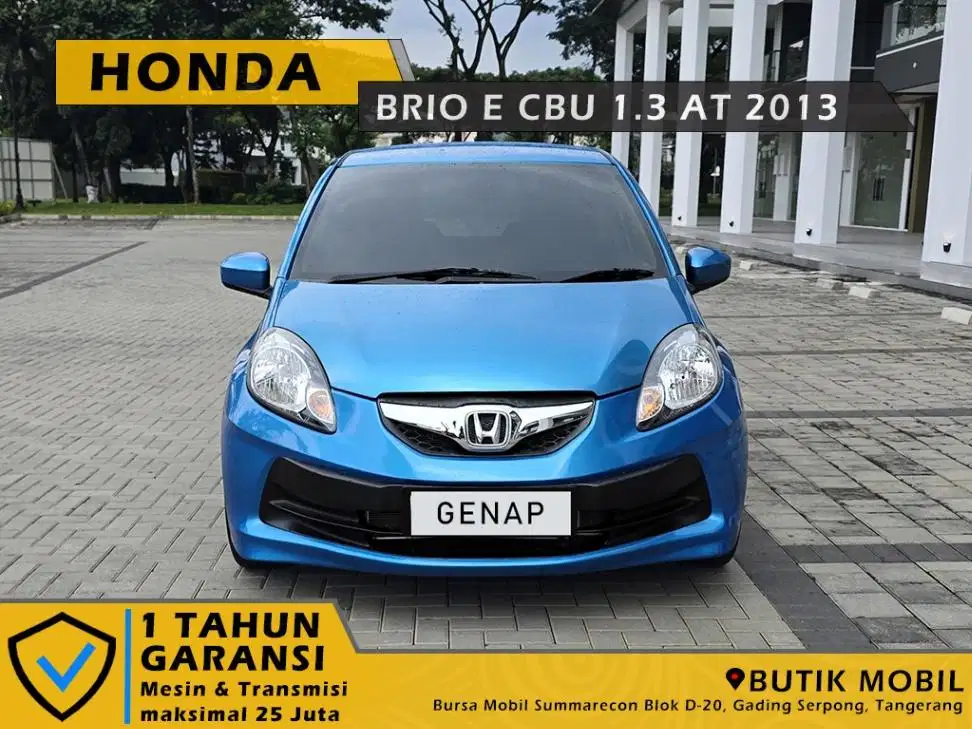 TDP 10 Jt. Brio E CBU 1.3 AT 2013 Biru