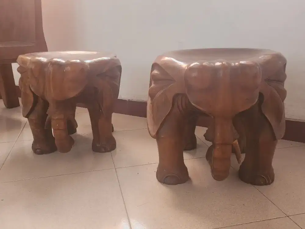 Kursi Gajah Kayu Jati 1 set