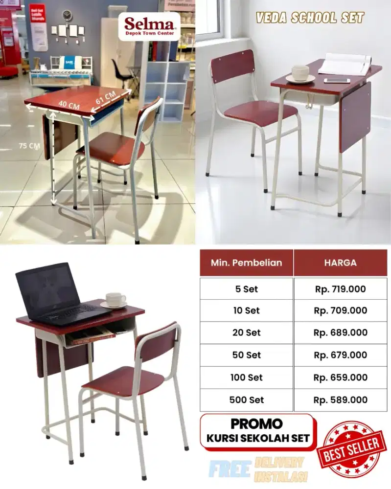 Meja Belajar Sekolah Murah