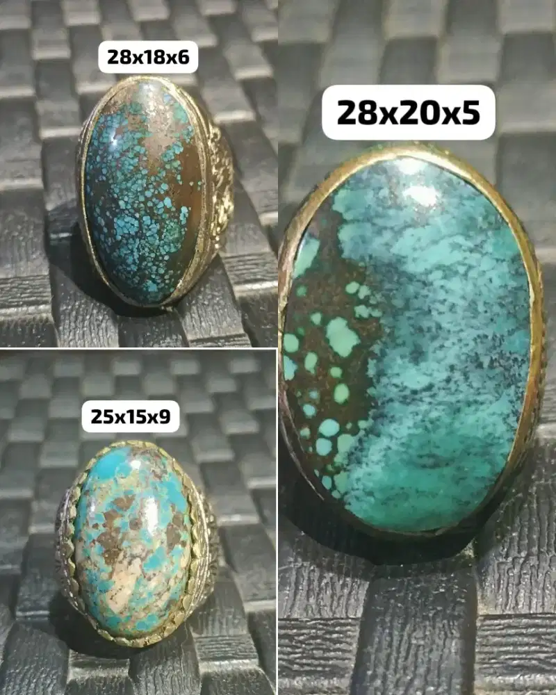 3pcs Pirus Persia Turquoise size Jumbo