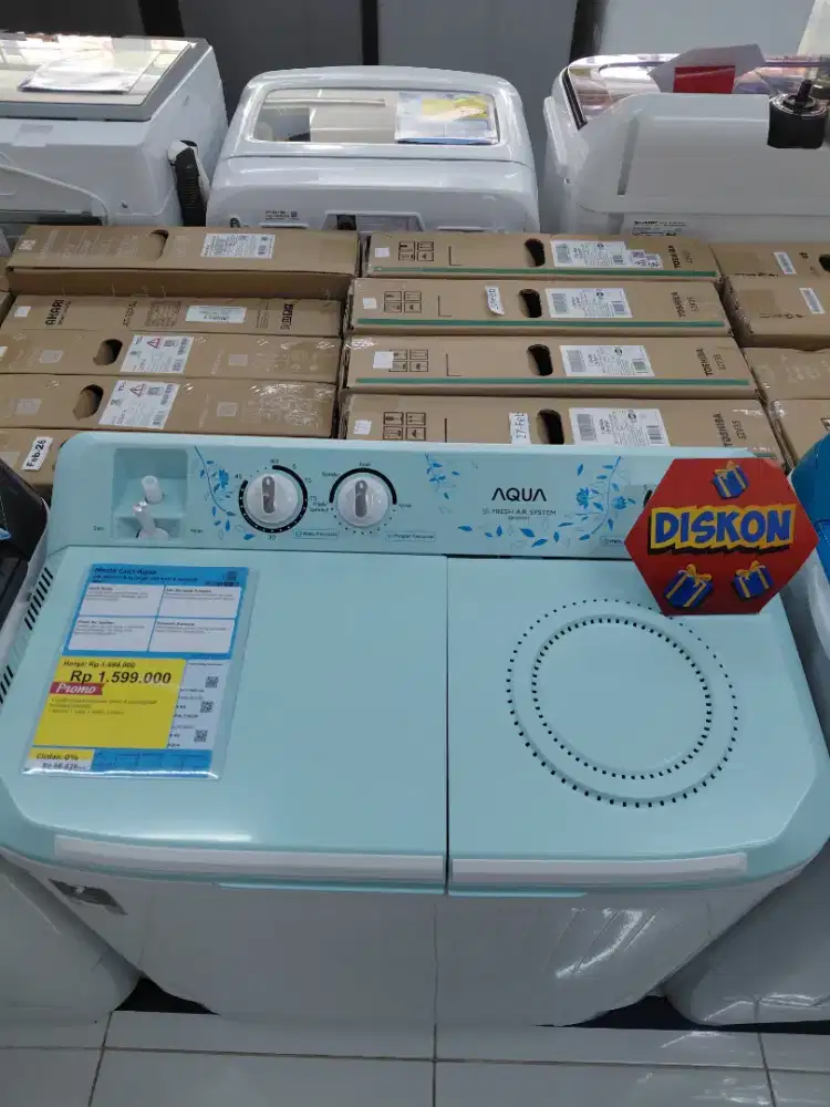 Mesin Cuci Aqua 8kg 390 watt