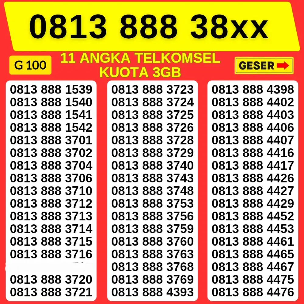 NOMOR CANTIK TELKOMSEL MURAH SERI 888 BISA COD BAYAR DITEMPAT