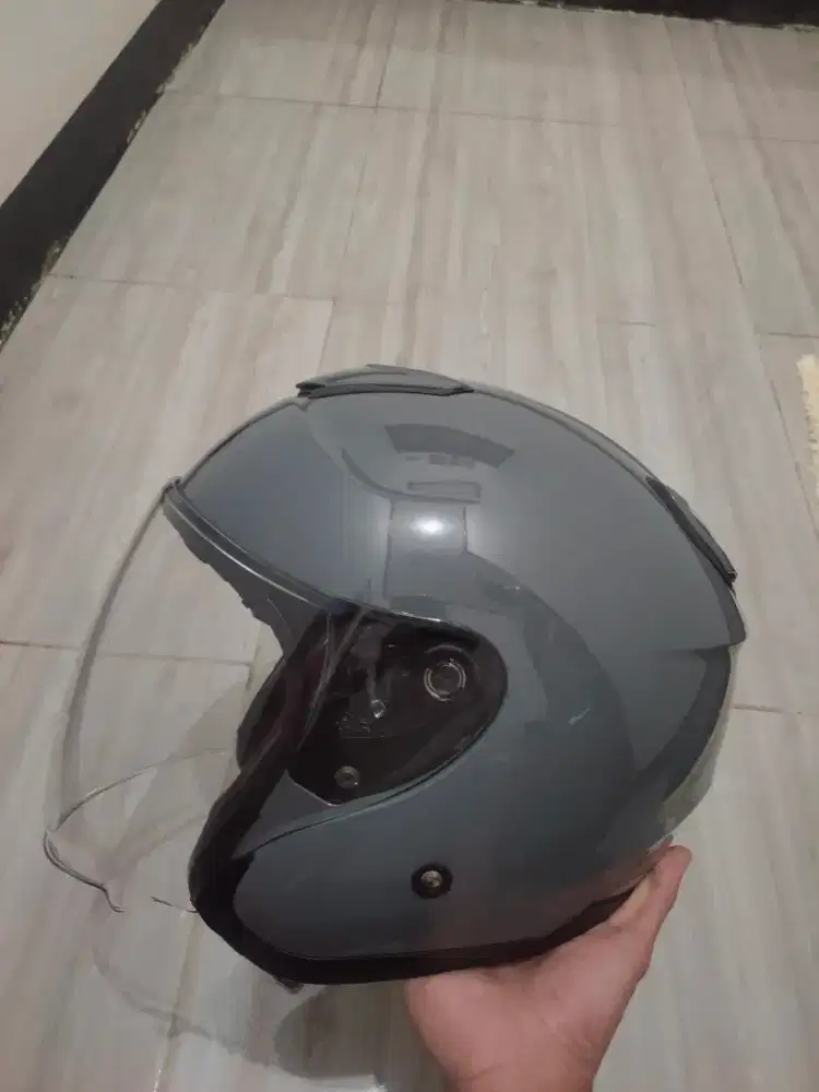 Helm kyt kyoto grey glossy