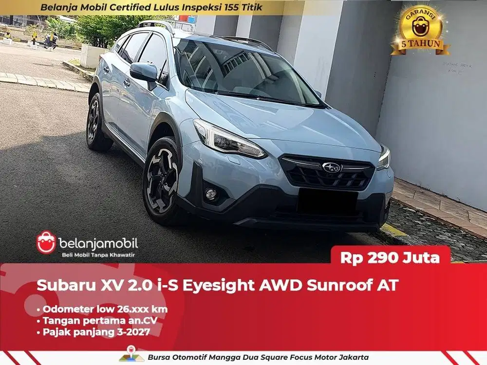 [ LOW KM 26RB ] Subaru XV 2.0 i-S Eyesight AWD AT 2022/2023