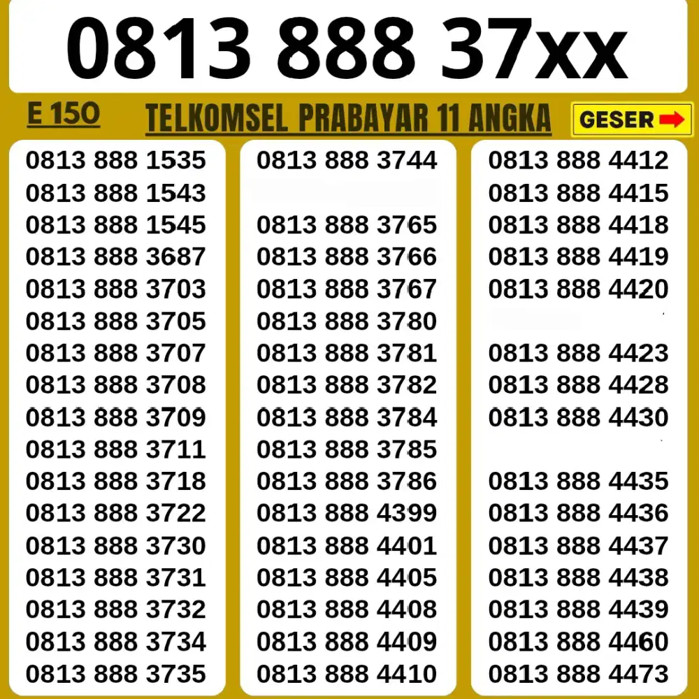 NOMOR CANTIK TELKOMSEL MURAH SERI 1888 BISA COD BAYAR DITEMPAT