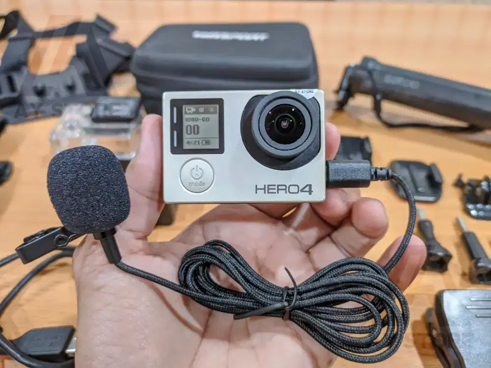 GoPro Hero 4 silver paket lengkap motovlog