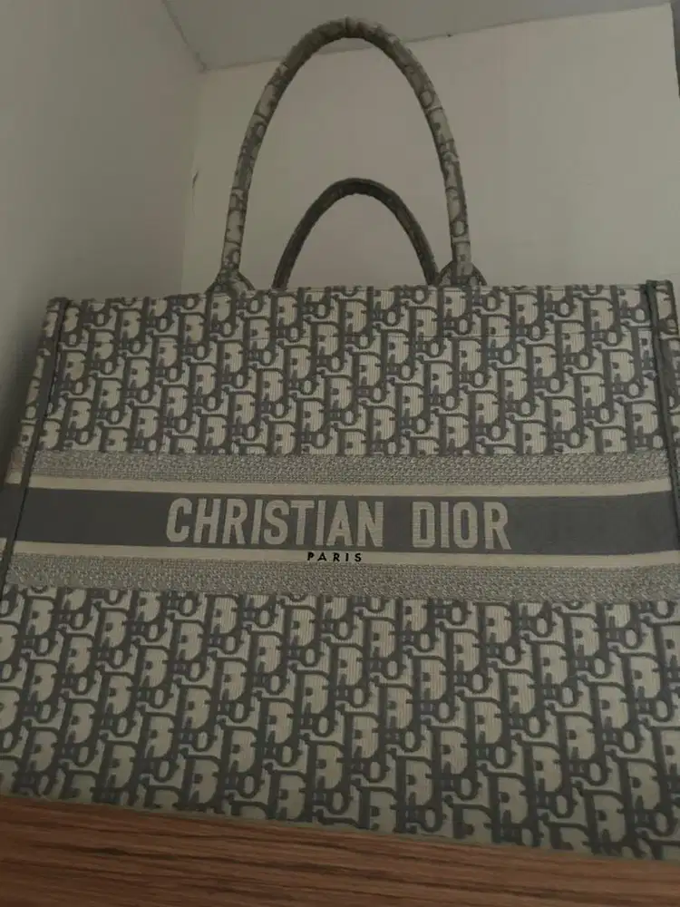 Dior oblique book tote bag