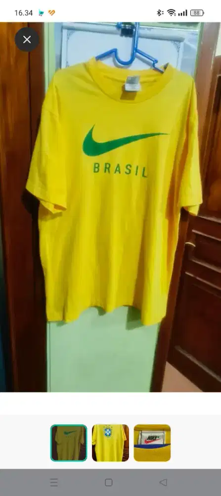 Kaos Vintage Nike 90s Brasil