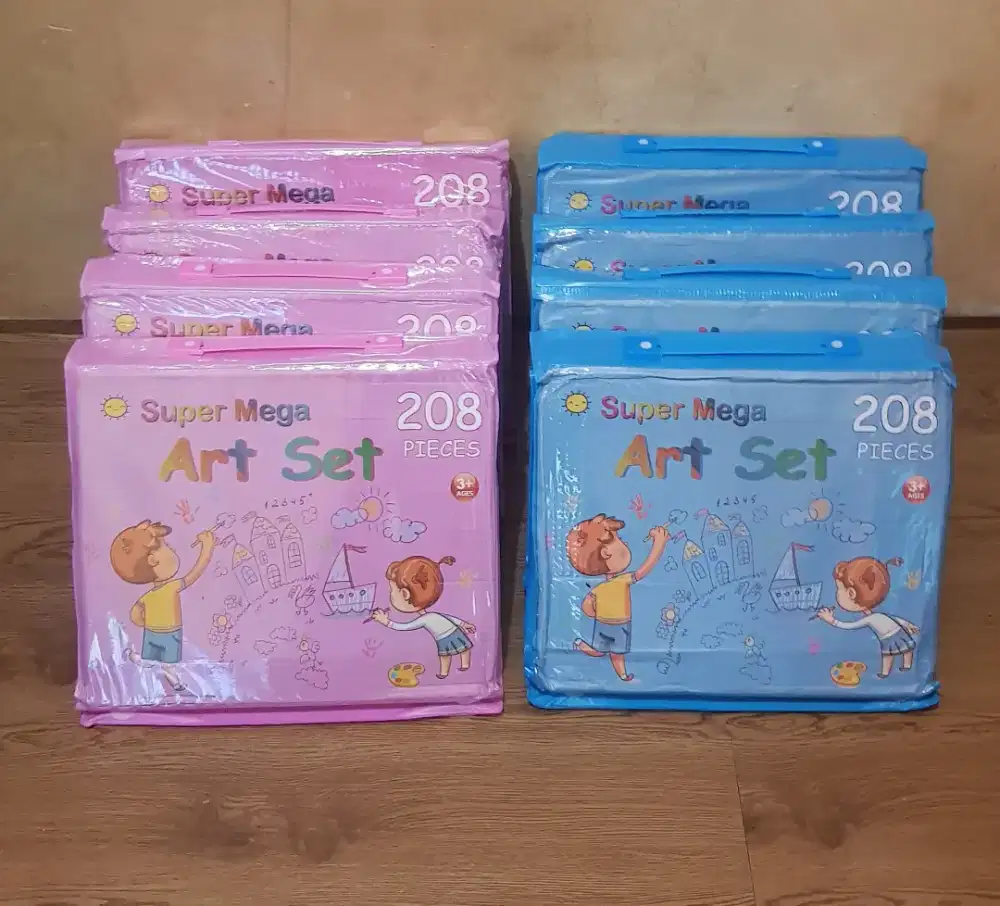 Set Crayon Anak 208 Pcs Alat Menggambar Melukis Anak