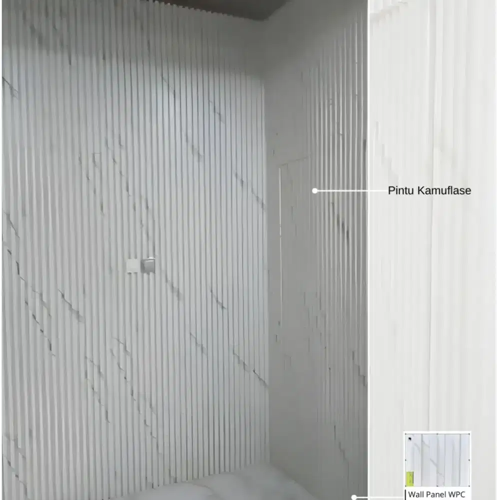 WPC PANEL DINDING MENERIMA ANTAR BAHAN & TERPASANG
