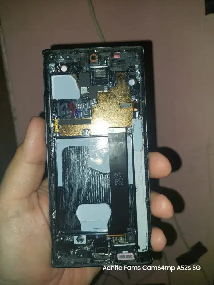 Bukan HP tapi LCD & Frame Original Saja Samsung Note 20 Ultra Garis 4