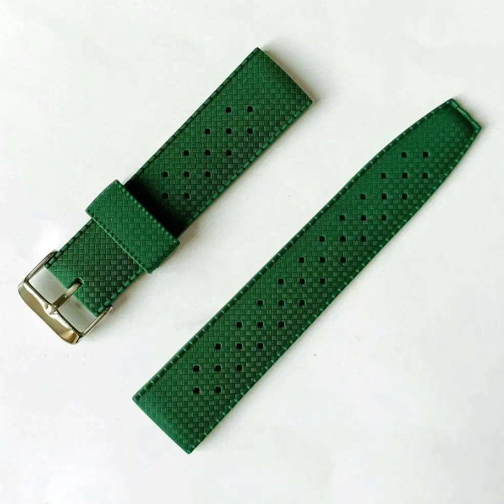 Tali Jam Tangan Universal Rubber Silicone Strap ropical Green Premium