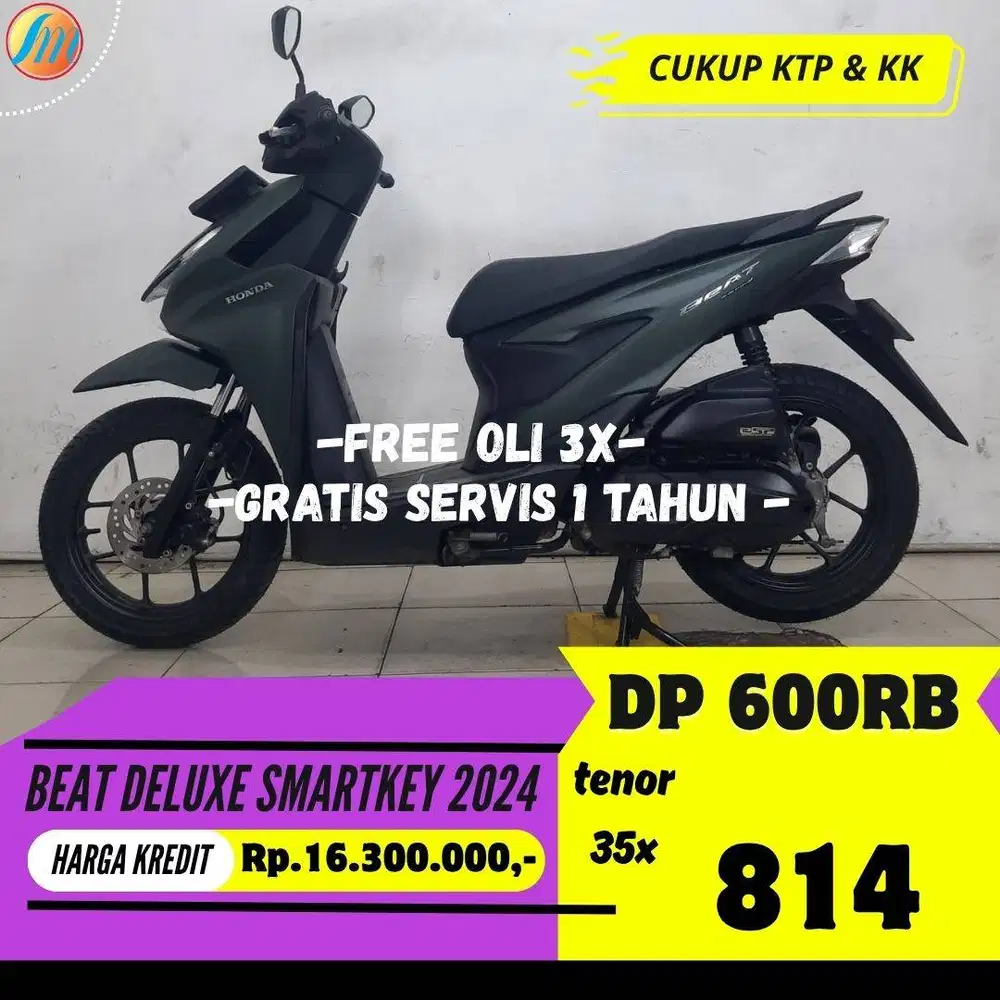 DP PROMO 600RIBU HONDA BEAT DELUXE SMARTKEY 2024 ANGSURAN RINGAN