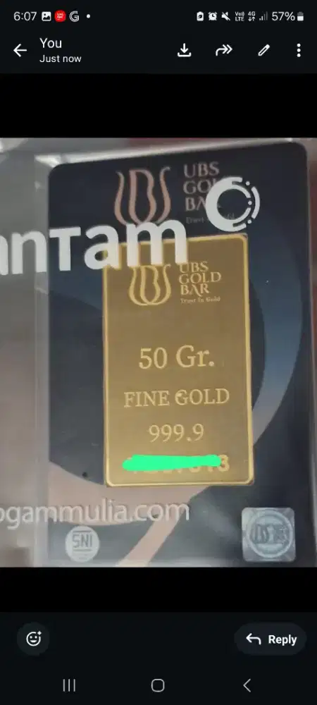 Jual UBS 50 gr dibawah harga web