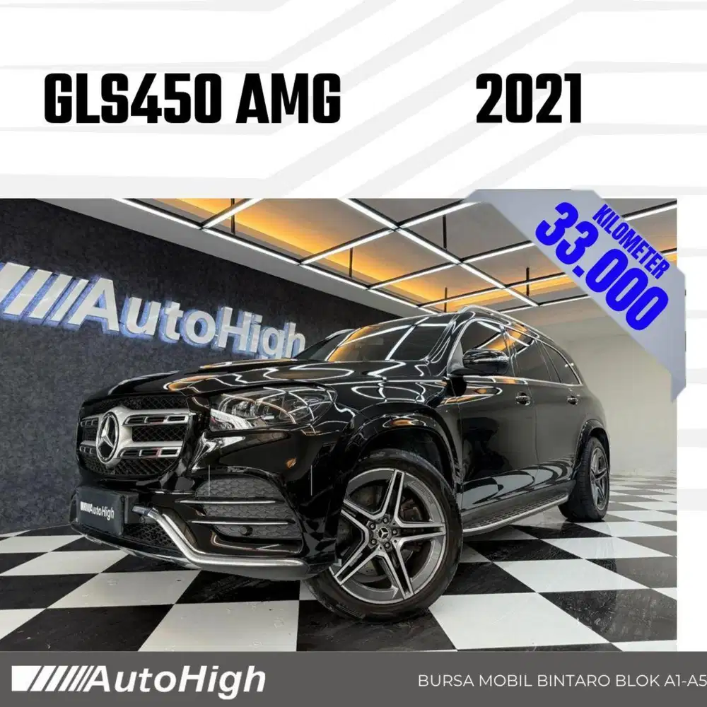 DP10% [Km33.000] GLS450 AMG 2021 Black / GLS 450 Reg 2022 #AUTOHIGH