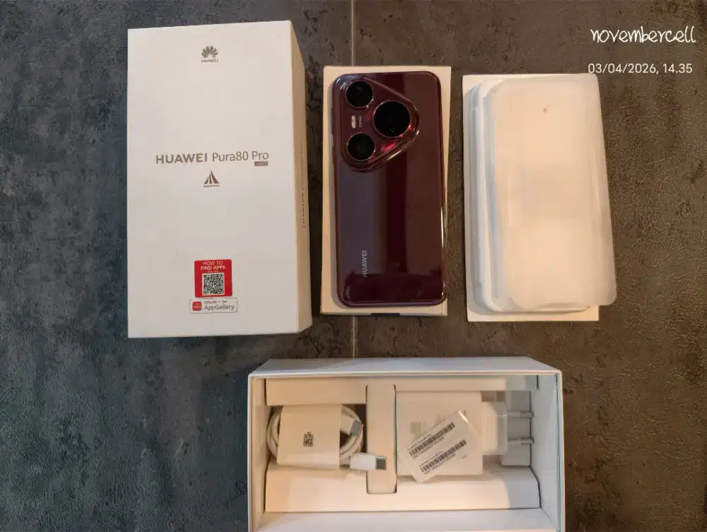 huawei pura 80 pro 512GB red mulus likenew