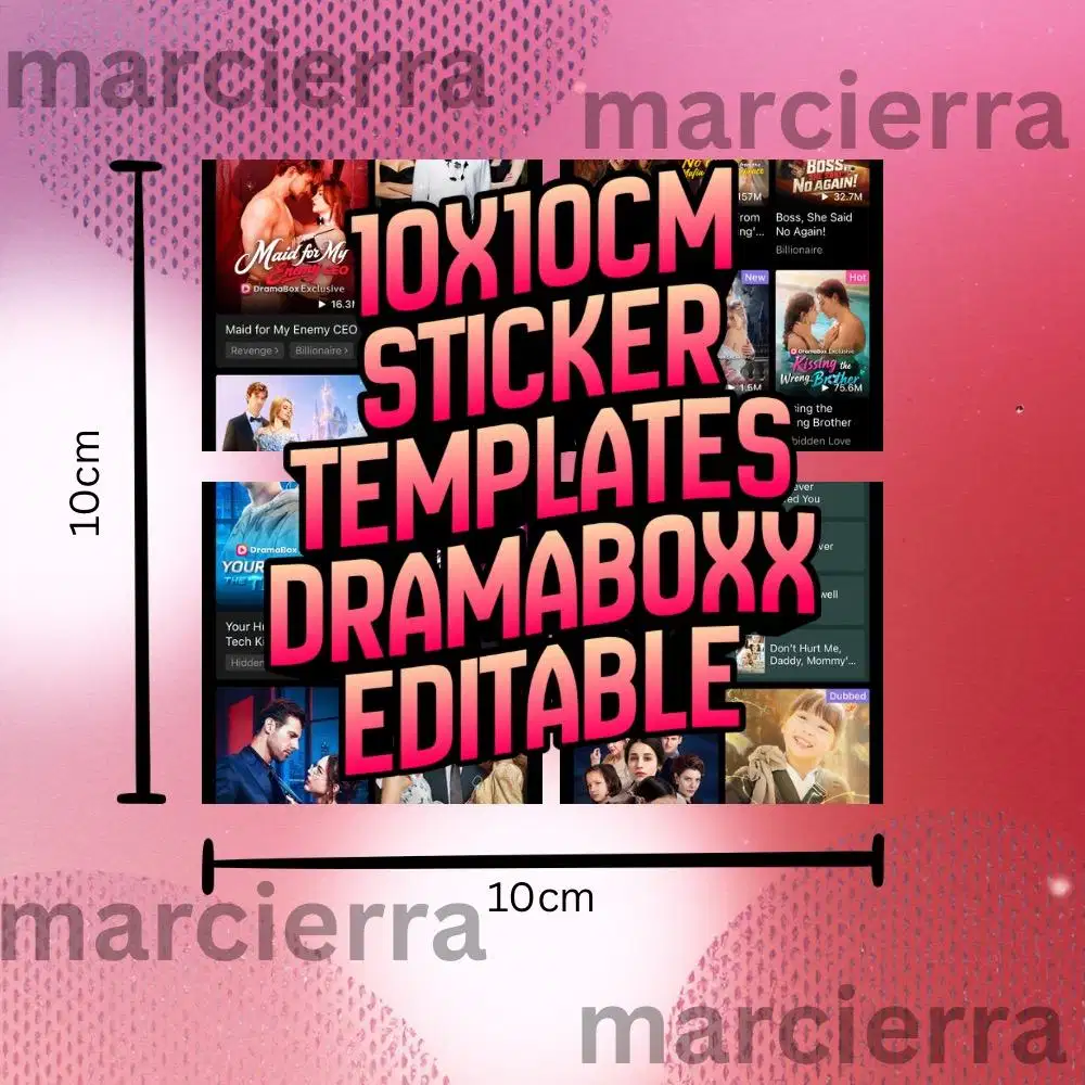 Template Stiker Dramabox Murah