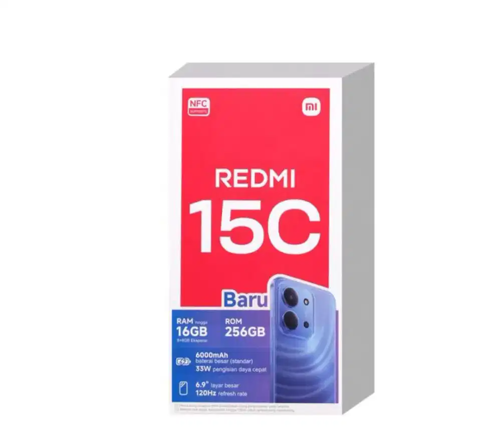 redmi 15c 8gb 256gb resmi gres baru