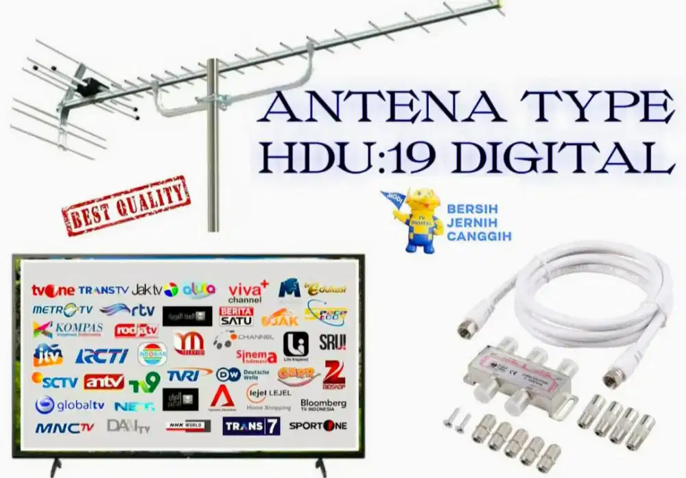 Tukang Spesialis Pemasangan Antena TV, Android, Smart, LCD, Led