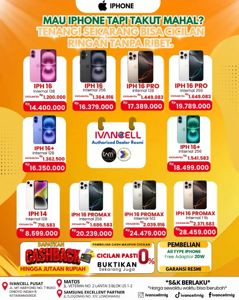 IPHONE 14 128 GB NEW TERMURAH