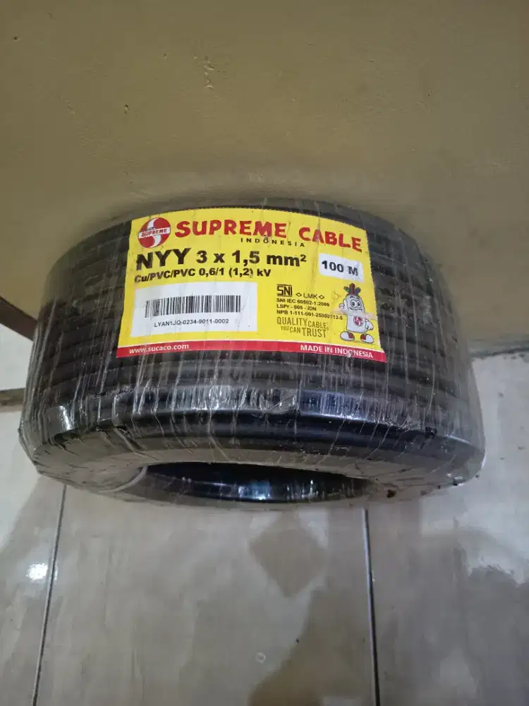 KABEL LISTRIK SUPREME NYY 3x1,5mm 100 meter