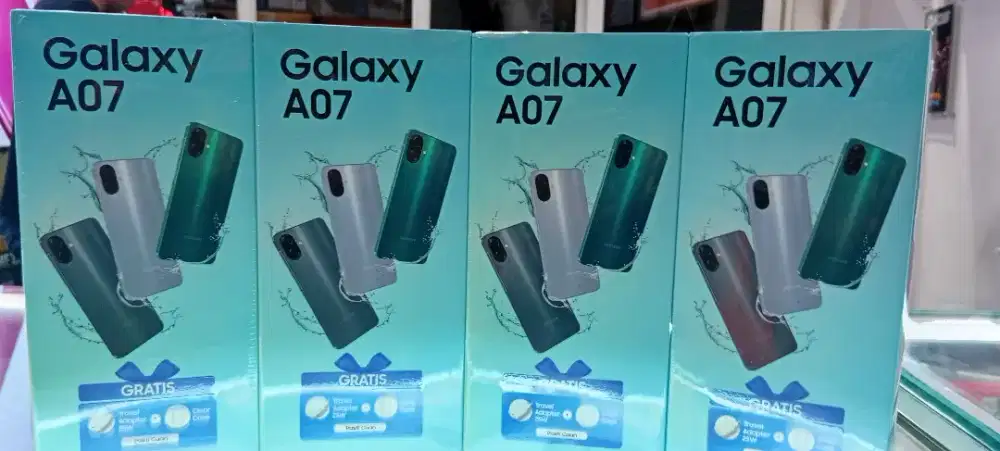 Samsung A07 Ram 4gb Rom 128gb free adaptor dan silikon