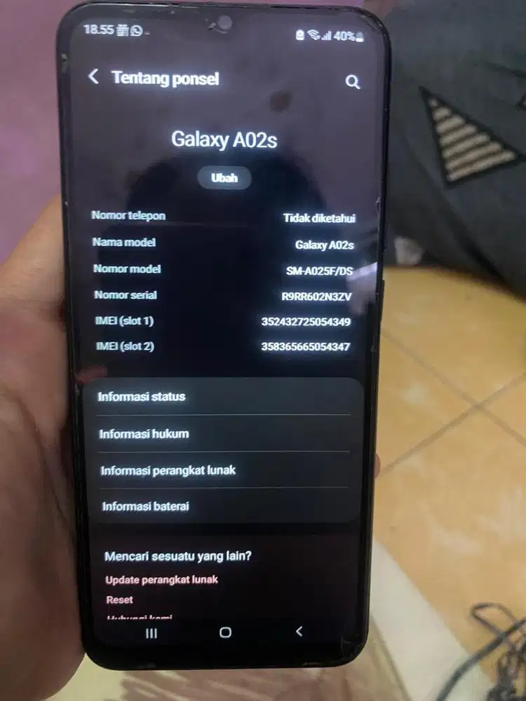 samsung a02s ram 4/64gb